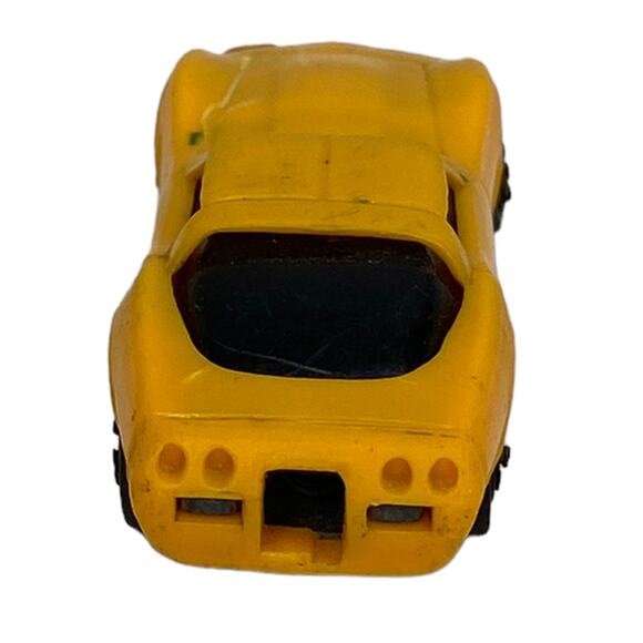 Vintage 1980 Kidco Chevy Corvette Yellow NO LAUNCH KEY Burnin Key Car 1/64 Rare - Picture 5 of 6
